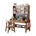 Solid Wood Adjustable Kids Study Desk with Bookshelf image 0
