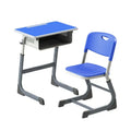 Dark Blue Adjustable Student Desk and Chair Set image 0